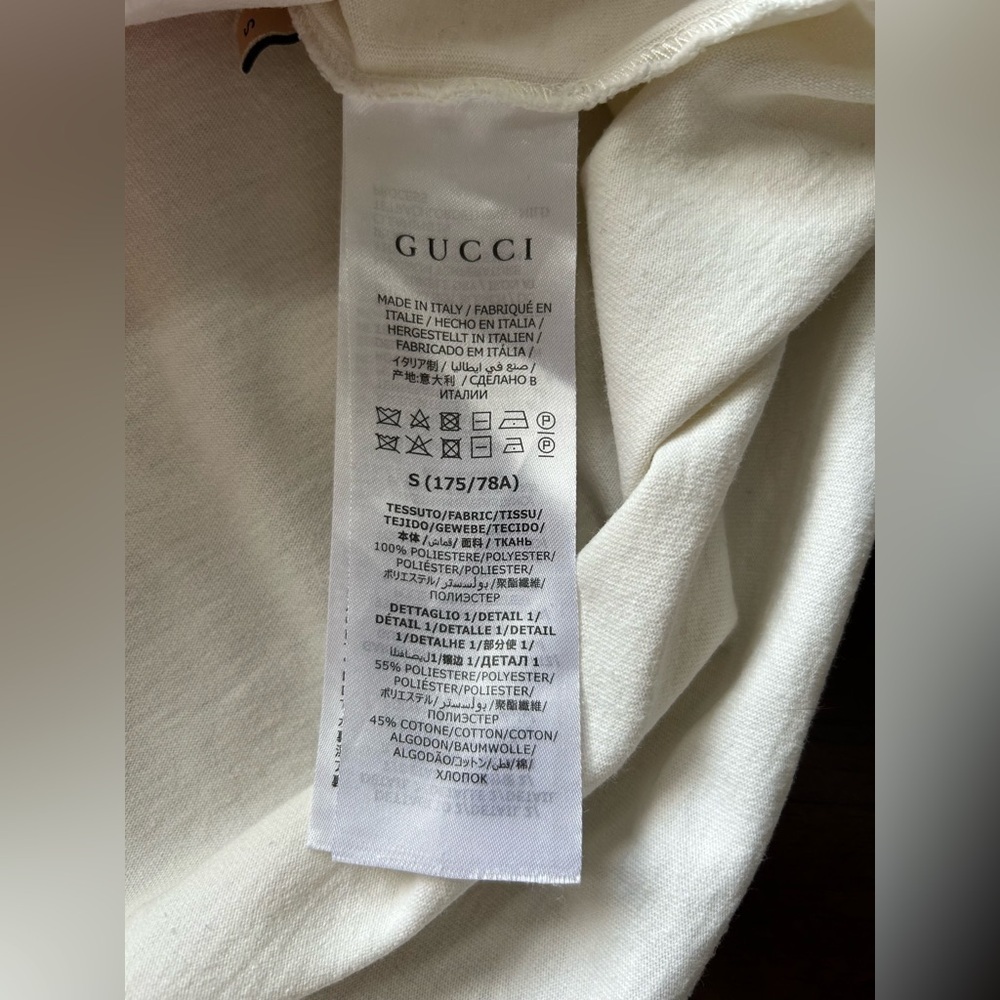 Gucci White Tee with Red Number Design UNISEX
100 music is mine - Picture 6 of 10
